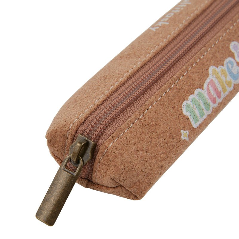 Make It Happen Eco-friendly Cork Pencil Case