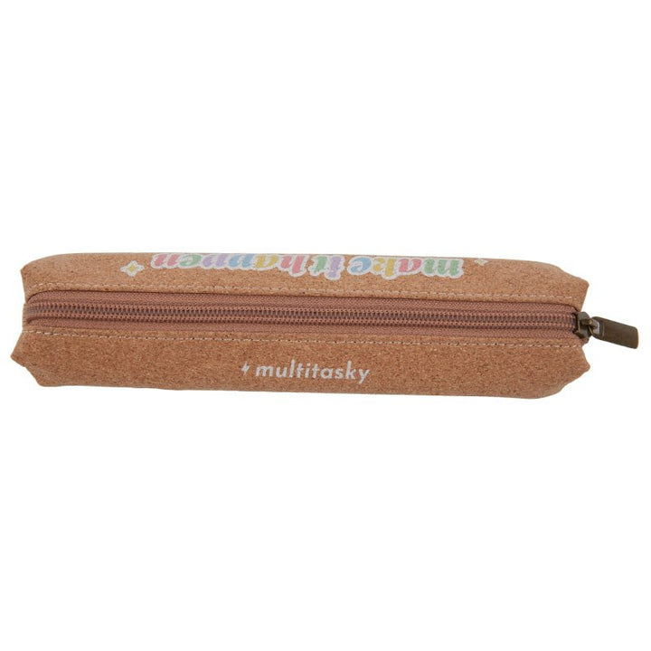 Make It Happen Eco-friendly Cork Pencil Case