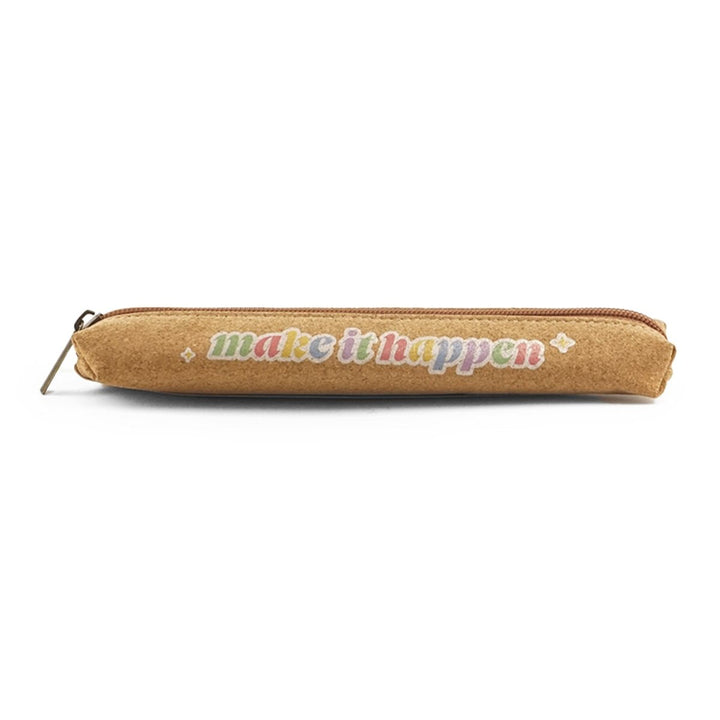 Make It Happen Eco-friendly Cork Pencil Case
