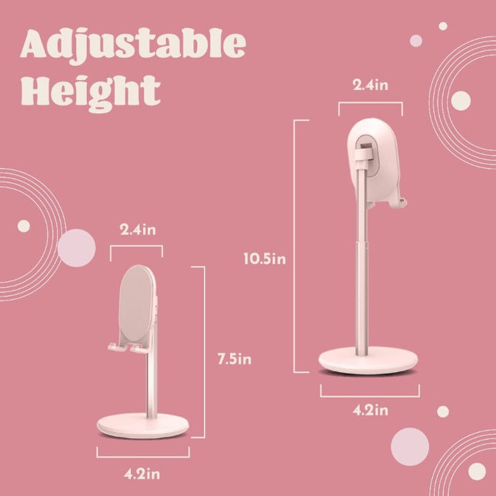 Multi-Angle Extendable Desk Cell Phone Holder & iPad Stand