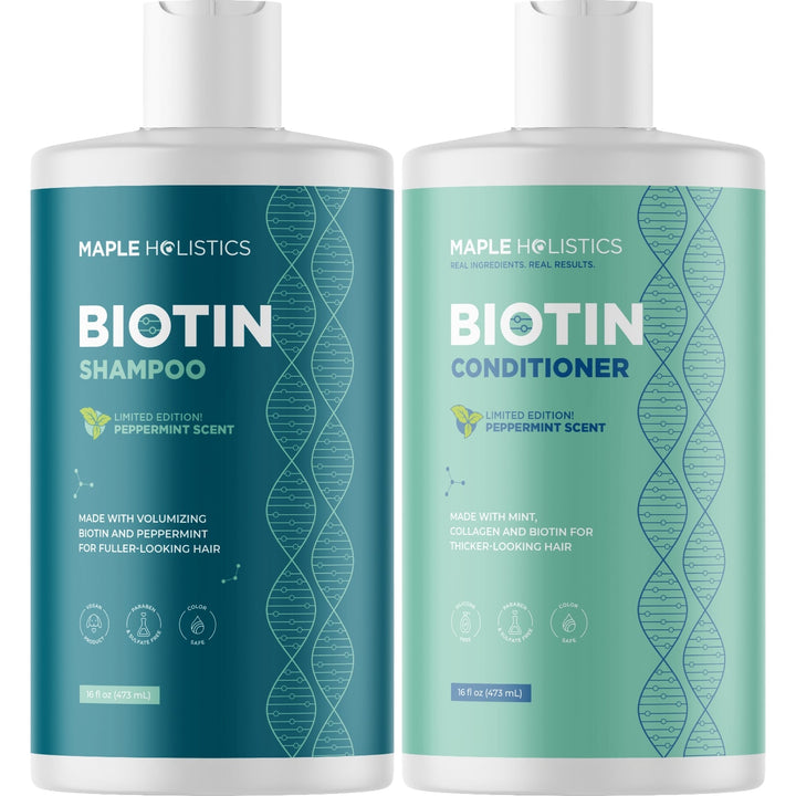 Mint Biotin Shampoo and Conditioner Set