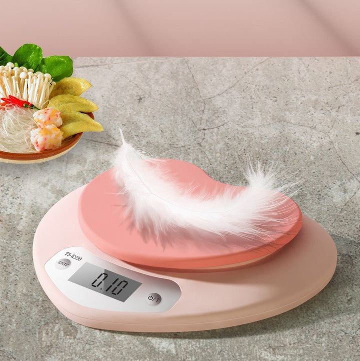 Pink Heart-Shaped Kitchen Scale