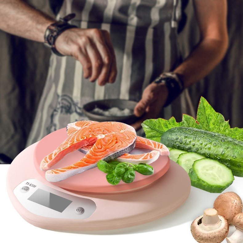 Pink Heart-Shaped Kitchen Scale