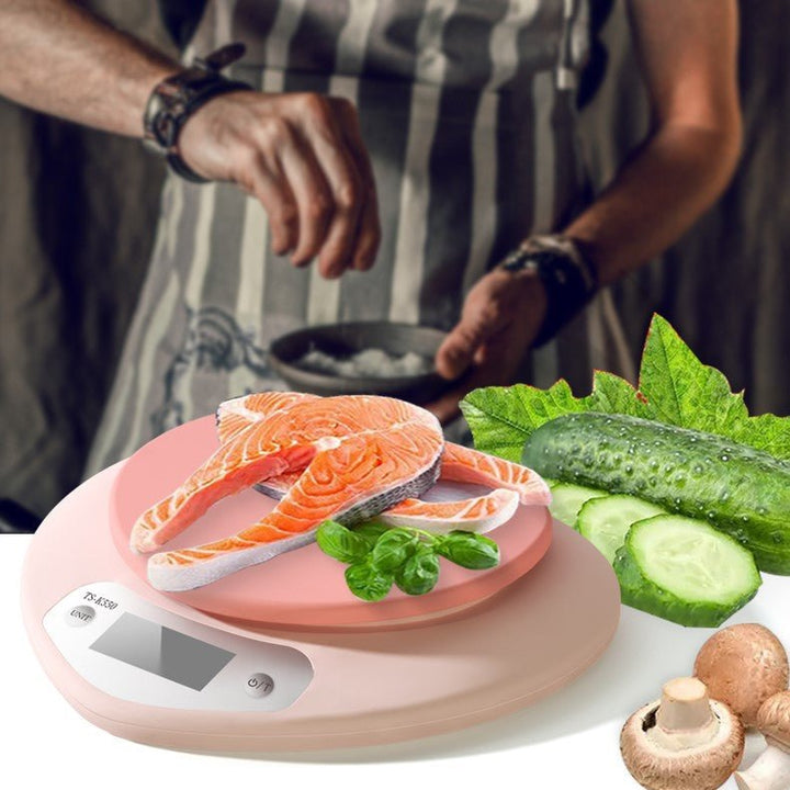 Pink Heart-Shaped Kitchen Scale