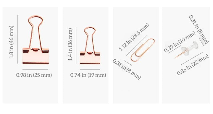 Rose Gold Multi-Clip Set
