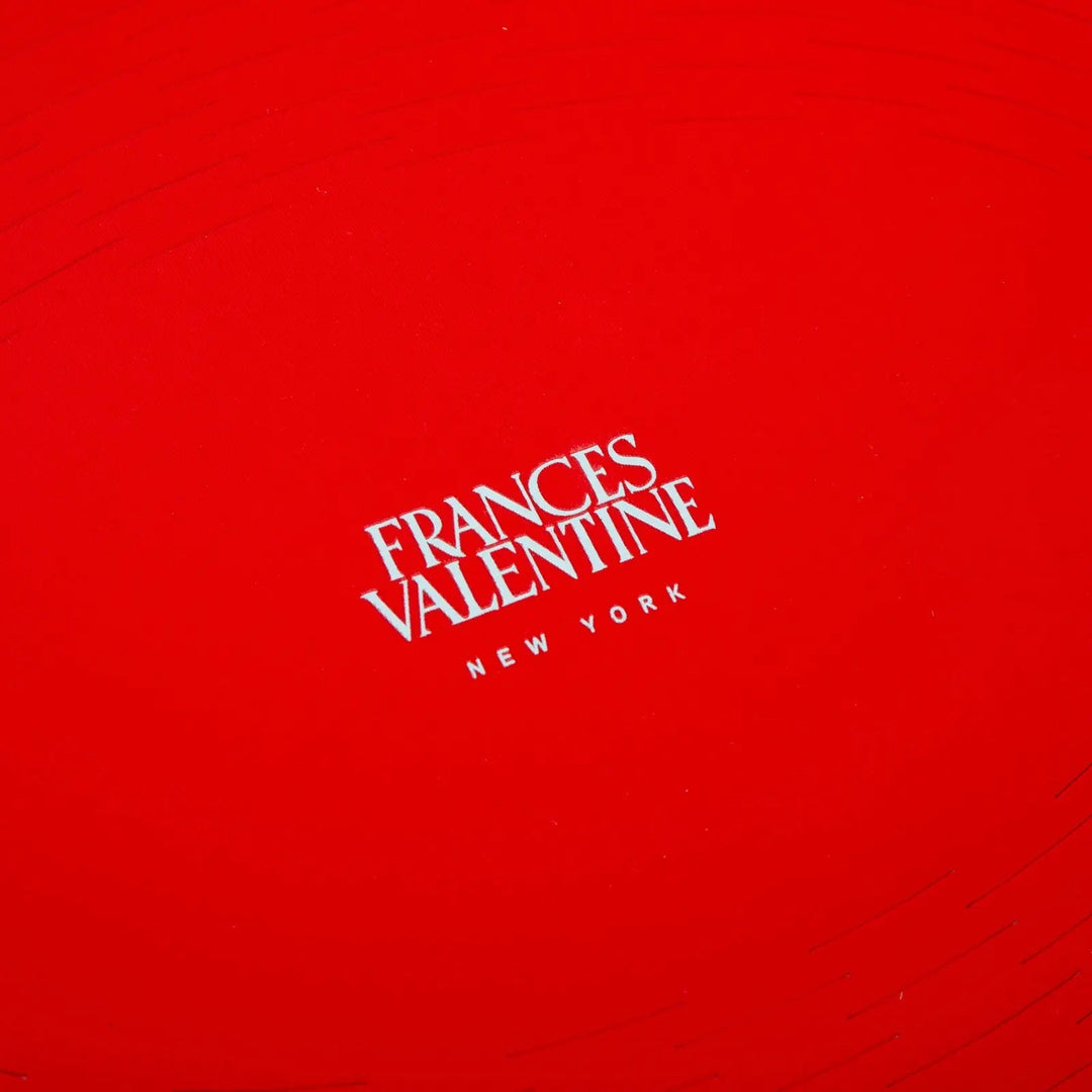 FRANCES VALENTINE LIGHT BLUE/ RED - FISHERMAN'S TOTE