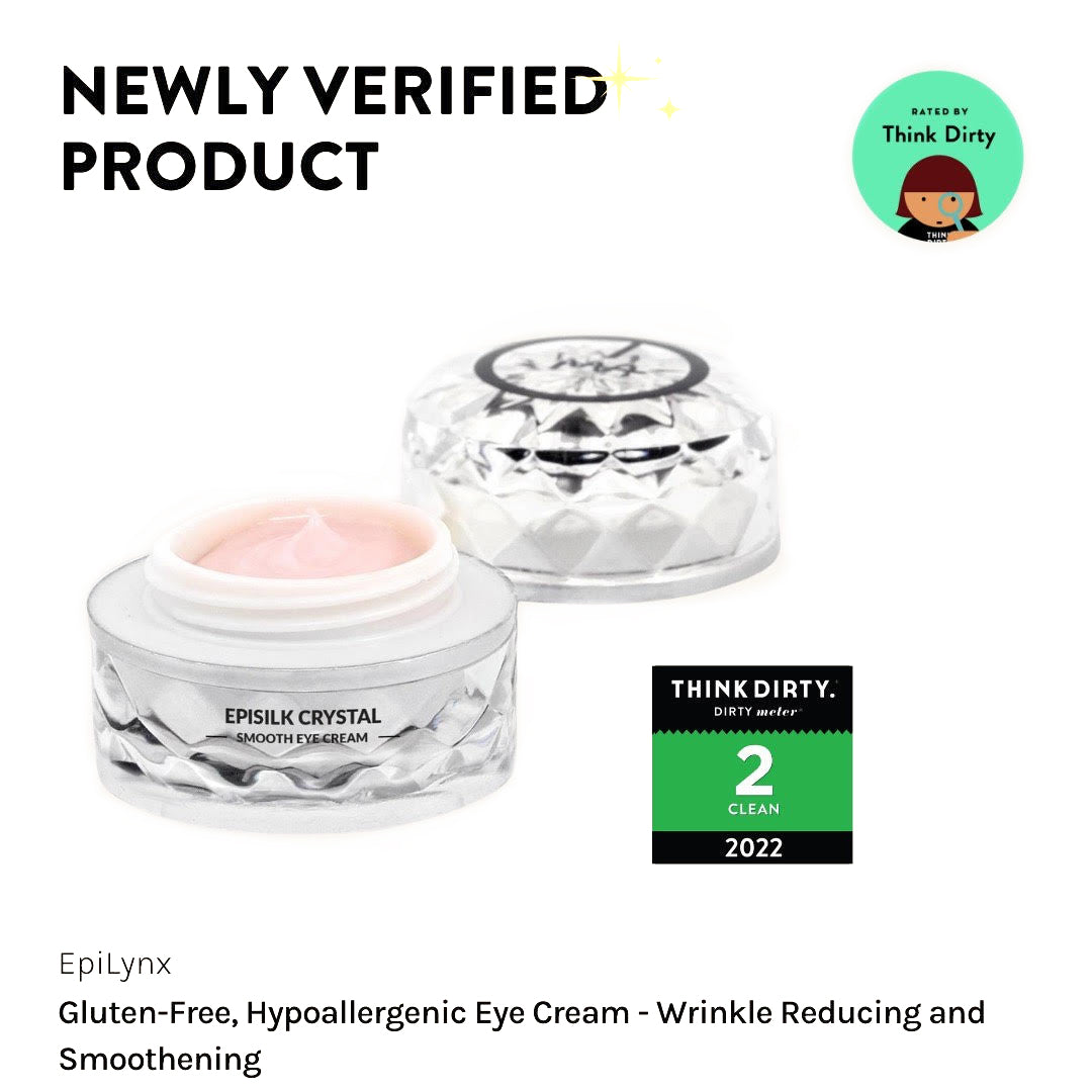 Vegan EpiSilk, Crystal Wrinkle Smoothing Eye Cream - Intense Brightening and Firming Wrinkle Fix for Sensitive Skin