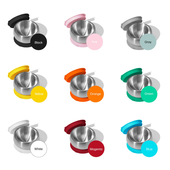 Baby Bowl + Storage Lid | Stainless Steel & Silicone