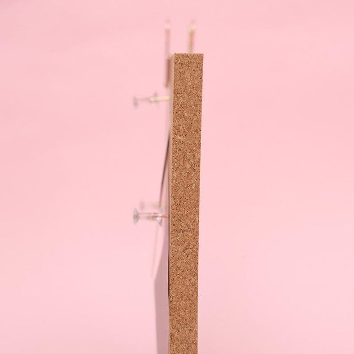 Standing Cork Bulletin Board - Rose Gold/Gold