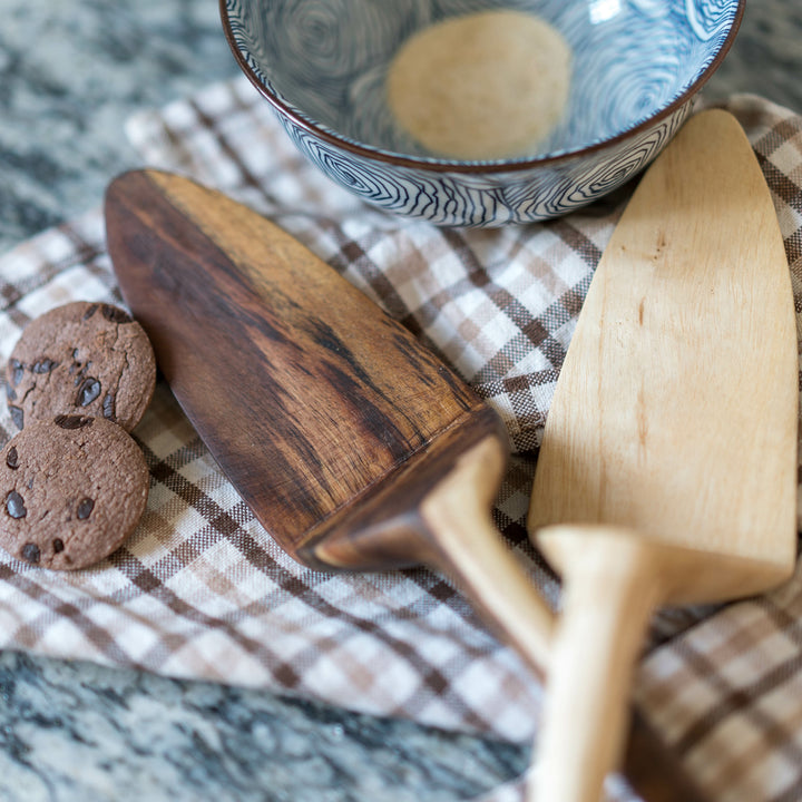 Hand Carved Wooden Spoon - Faye Pie Server