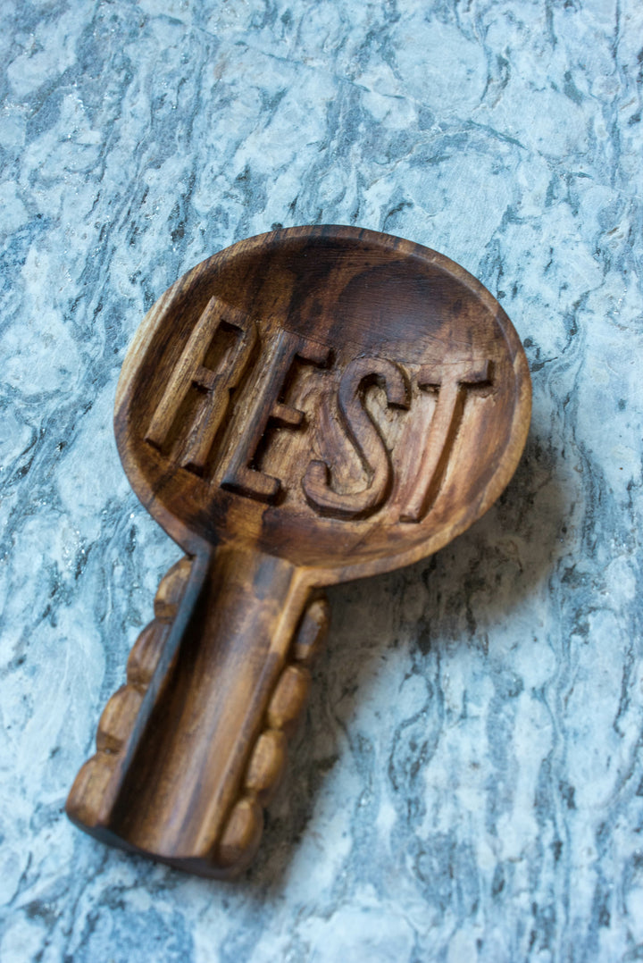 Hand Carved Cheryl Spoon Rest