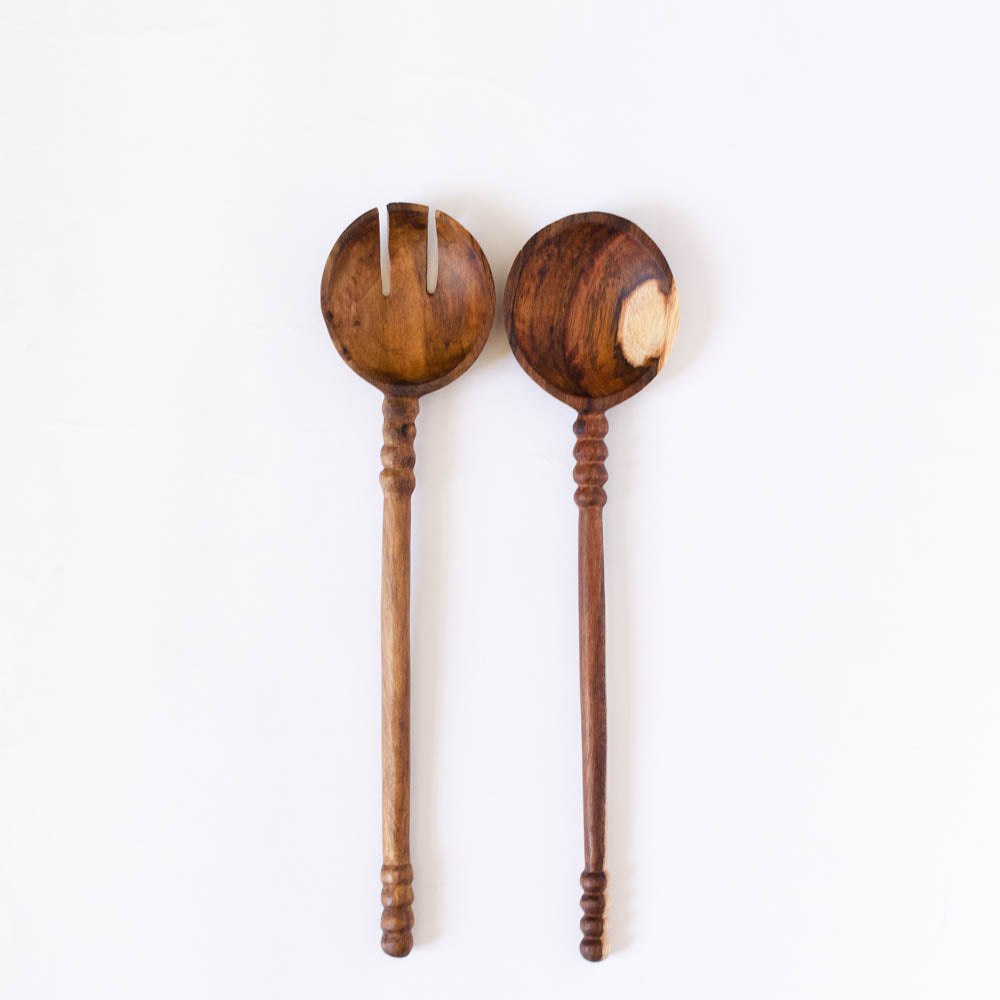 Hand Carved Wooden Spoon - Donna Jean Serving Spoons