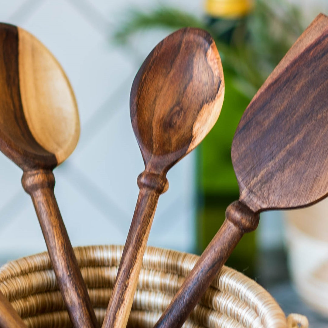 Hand Carved Wooden Spoon - Quinn Small Scoop