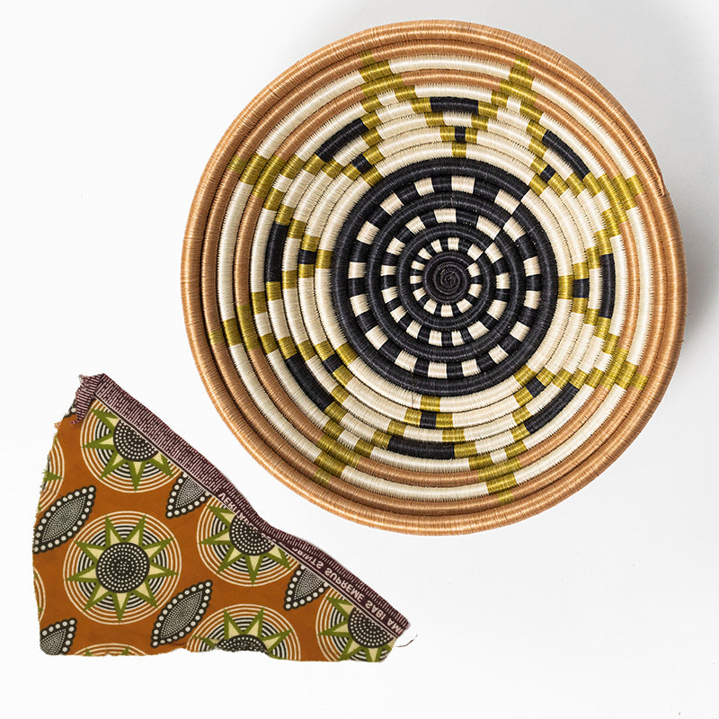 Boutique Vestine Green Woven Bowls