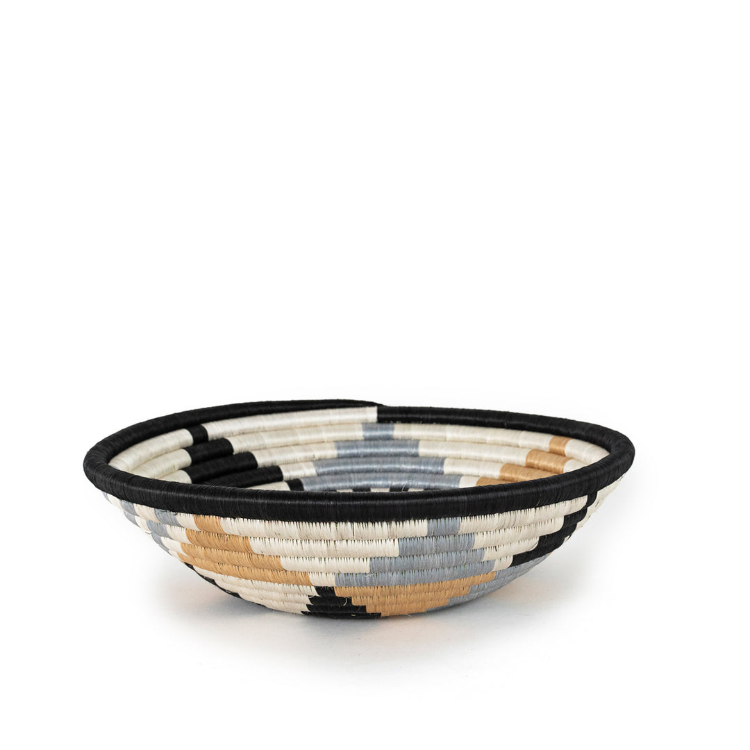 Boutique Diversiform Gray Woven Bowls