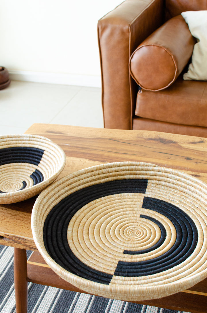 Modern Neutral Woven Wall Hanging - Trio Tea