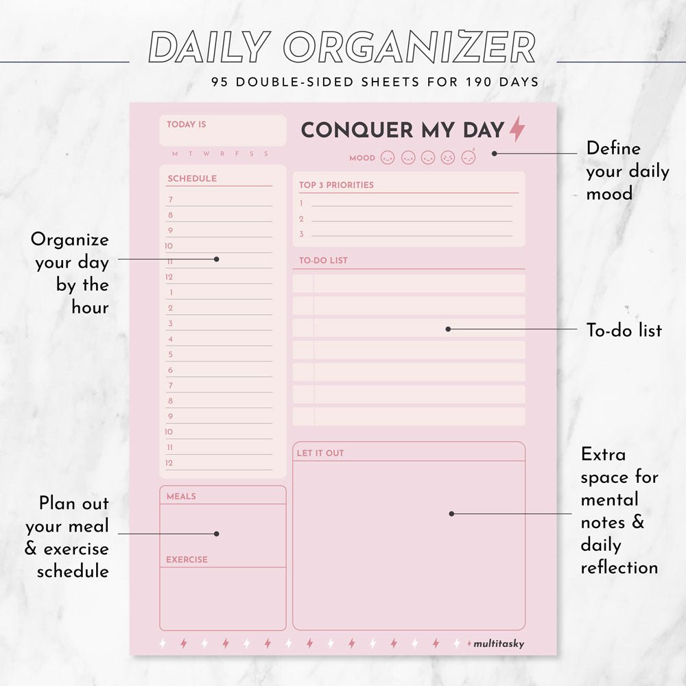 Vegan Leather Organizational Notebook/Journal A5/A6 (3 Paper Options)