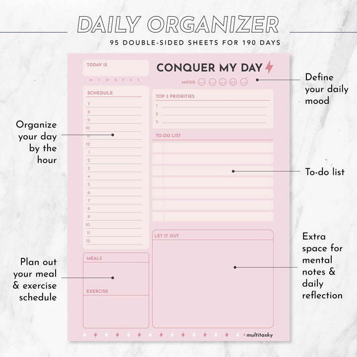Vegan Leather Organizational Notebook/Journal A5/A6 (3 Paper Options)