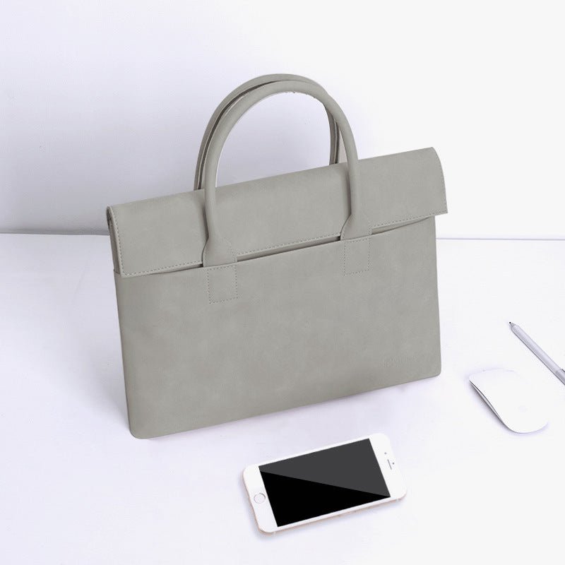 Vegan Leather Waterproof Laptop Bag