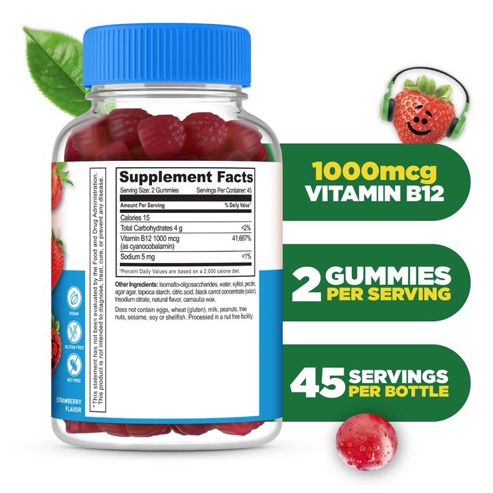 Sugar Free Vitamin B12 Gummies for Kids