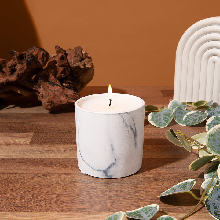 Coastal Glow White Marble Candle 6oz